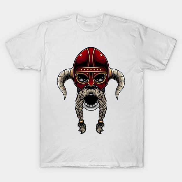 Viking Skull 2.4 T-Shirt by Harrisaputra